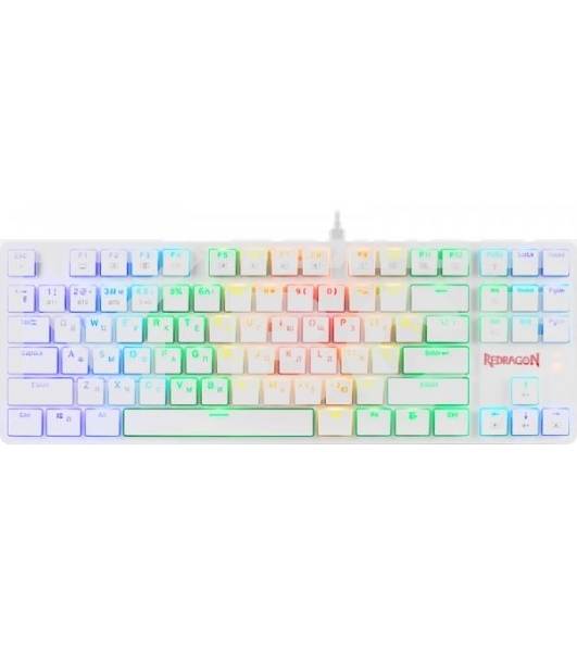 Клавиатура Redragon Anubis  беспроводная, USB, Bluetooth/Радиоканал, белый