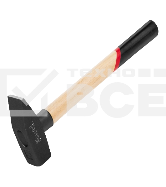 Молоток слесарный Matrix, 1000 г, квадратный боек, деревянная рукоятка