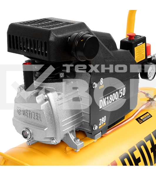 Компрессор Denzel воздушный DK1800/50,Х-PRO 1,8 кВт, 280л/мин, 50л 58068