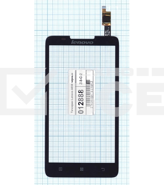 Сенсорное стекло (тачскрин) для Lenovo A656, черное