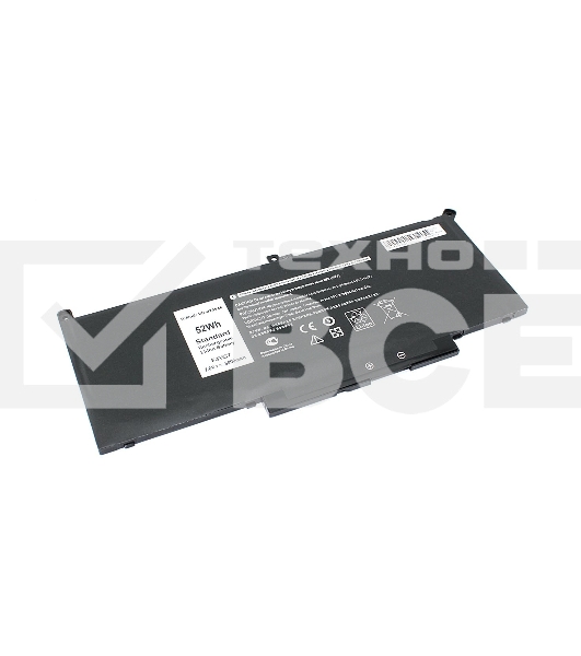 Аккумуляторная батарея для ноутбука Dell Latitude 12 7000 7.6V 6800mAh OEM черный