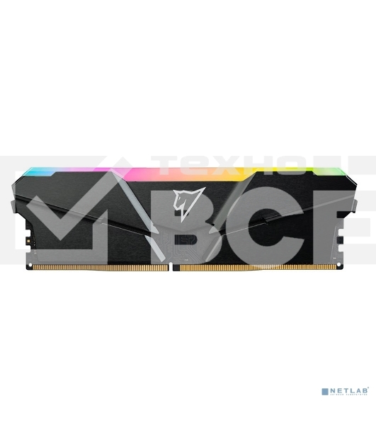 Оперативная память NETAC Shadow, DDR4, 8GB (1x8GB), 3200MHz, CL16, с радиатором, RGB, серый