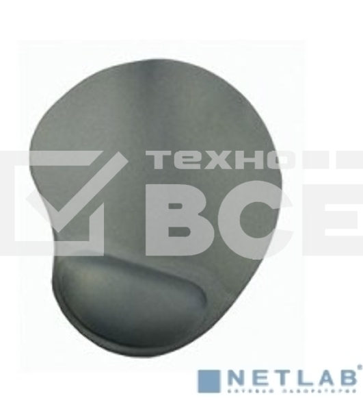 Коврик для мыши гелевый BU-GEL/grey, серый, 230х205х25, BURO