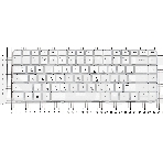 Клавиатура для ноутбука HP Pavilion G4-2000 белый без рамки, фото 1
