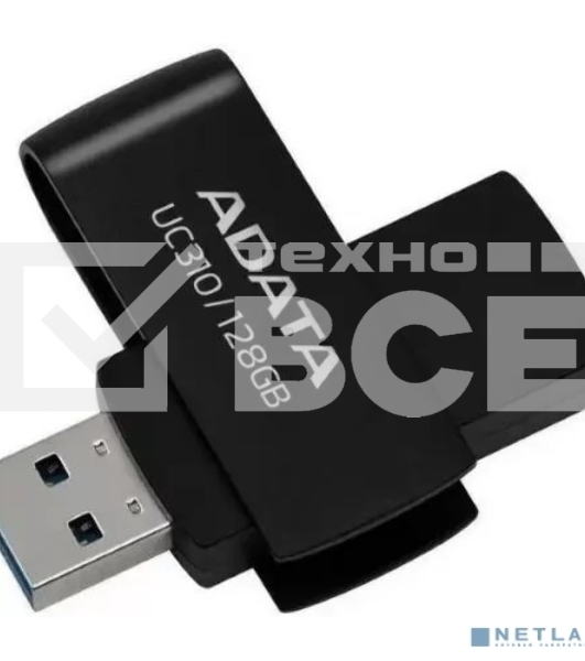 Флеш диск ADATA UC310-128G-RBK BLACK\GR 128GB