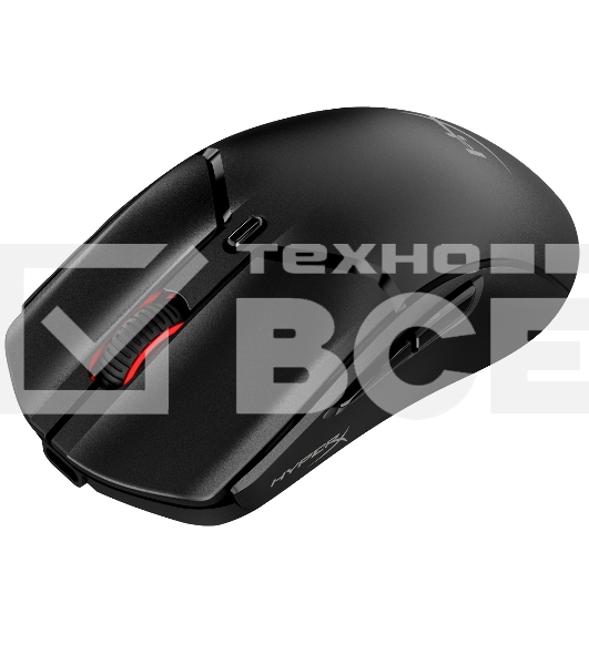 Мышь беспроводная/проводная HyperX Pulsefire Haste 2 Mini черный, 26000 dpi, радиоканал, Bluetooth, USB, кнопки - 6