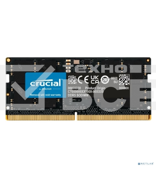 Оперативная память Crucial 16GB 4800МГц DDR5 CL40 SO-DIMM
