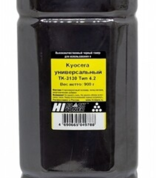 Тонер Hi-Black Универсальный для Kyocera TK-3130, Тип 4.2, Bk, 900 г, канистра