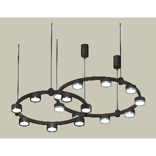 Светильник Ambrella light XR92091210/16 SBK/PPH/PBK черный песок/графит полированный/черный полированный GX53