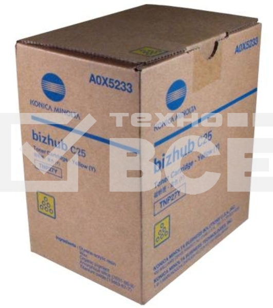 Картридж лазерный Konica-Minolta bizhub C25 желтый TNP-27Y
