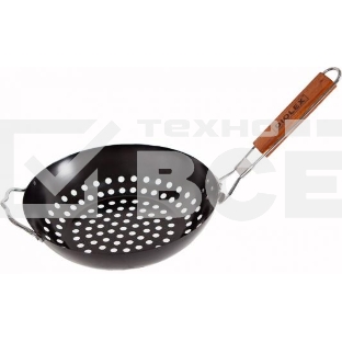 Решетка-гриль Diolex DX-P6102-B (Cковорода) для барбекю круглая d 28 cm (со складывающейся ручкой)