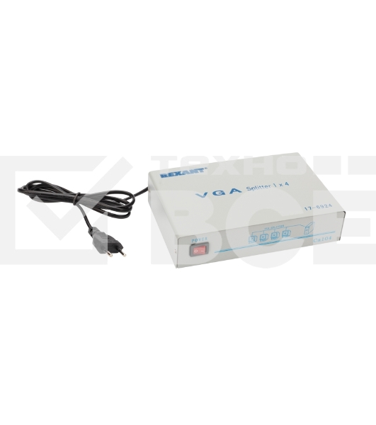 Делитель гнездо VGA на 4 гнезда VGA, 150 МГц, металл Rexant