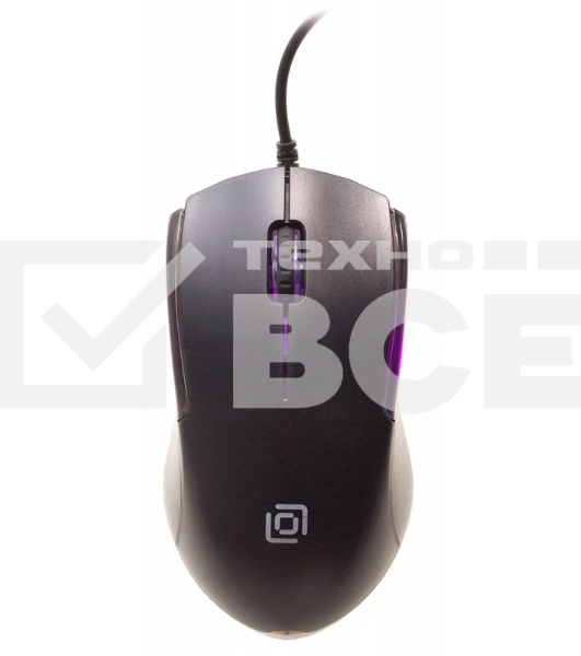 Мышь проводная Oklick 245M черный, 1000 dpi, USB, кнопки - 3