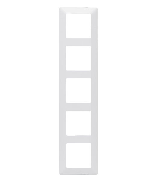Рамка Valena LIFE 'Белая'. 5-постовая универсальная Valena LIFE. Рамка 'Белая'. 5-постовая универсальная
