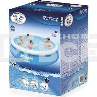 Бассейн быстроустанавливаемый Bestway 57273 366х76 см, 5377 л