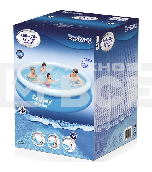 Бассейн быстроустанавливаемый Bestway 57273 366х76 см, 5377 л