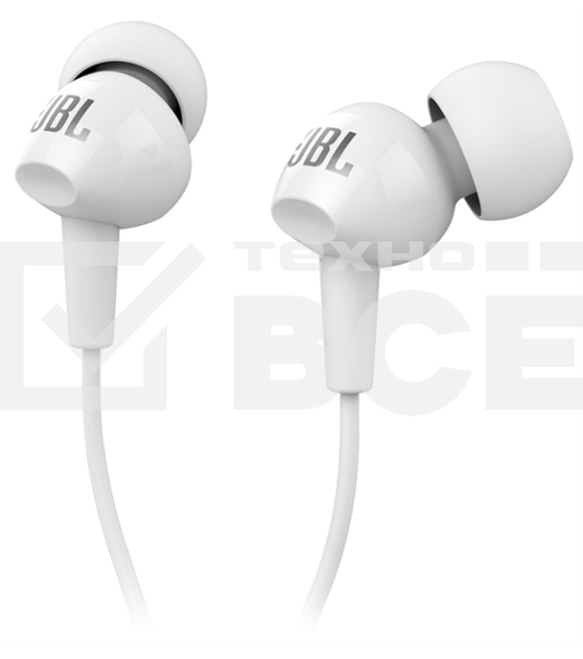Наушники JBL C100SIU белый