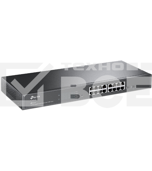 Коммутатор TP-Link Jetstream 16-port gigabit smart switch with 2-gigabit uplink ports