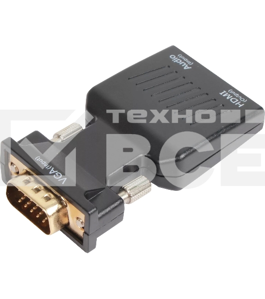 Переходник VCOM CA337A VGA(M)+audio+microUSB --> HDMI(F)1080*60Hz