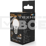 Лампа светодиодная Gauss Black 6.5Вт цок.:E27 шар 220B 3000K св.свеч.бел.теп. G45 (упак.:10шт) (105102107), фото7