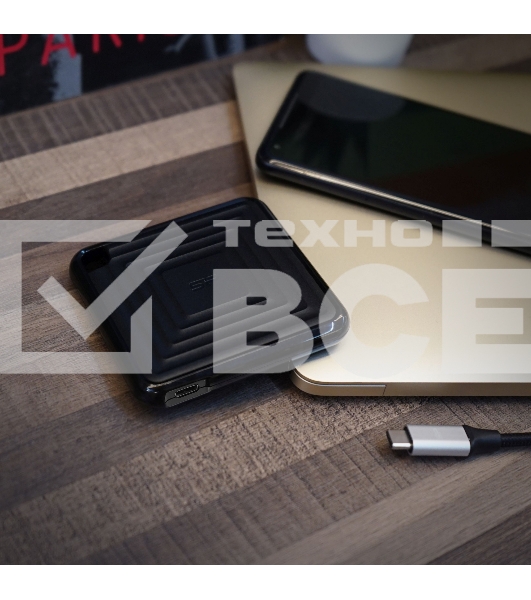 Твердотельный диск 2TB Silicon Power PC60, External, USB 3.2 Type-C [R/W - 540/500 MB/s] черный