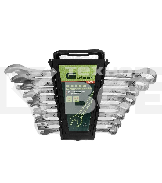 Набор комбинированных ключей Сибртех (8 - 19 мм) 8 шт.