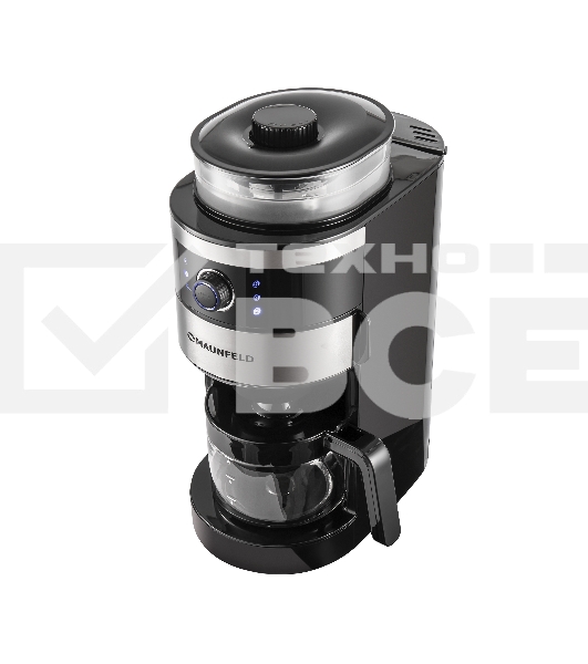Кофеварка капельная Maunfeld MF-731BK черный, исп. кофе - зерновой/молотый, 0.83 л, 820 Вт.