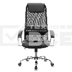Кресло руководителя Бюрократ CH-608SL/BLACK TW-01 TW-11 черный, искусст.кожа/ткань, крестовина хром, спинка сетка, фото9