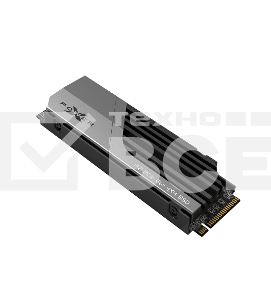 Накопитель SSD SiliconPower XS70, 1Tb, PCIe 4.0 x4, M.2 2280, NVMe, R/W 7300/6000, с радиатором