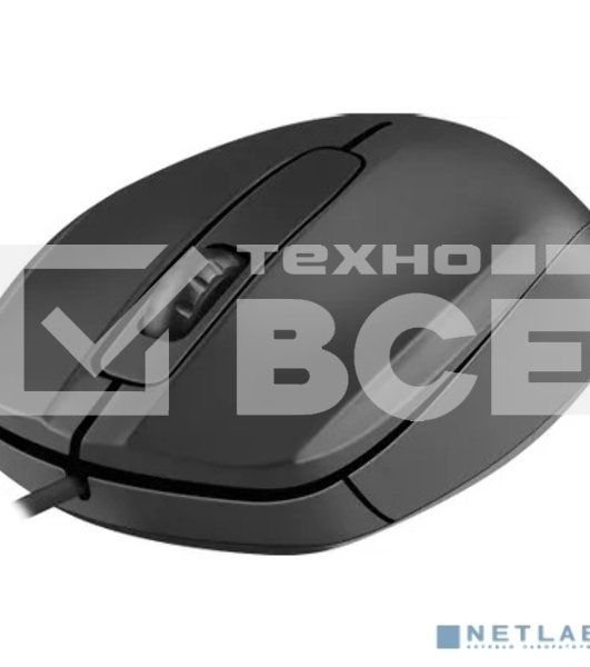 Мышь проводная Defender Alpha MB-507 черный, 1000 dpi, USB, кнопки - 3