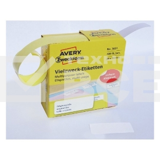 Этикетки самоклеящиеся Avery Zweckform 3831 38x14 мм, 400 шт, универсальная, 70 г/м2, белый (упак.:1рул)