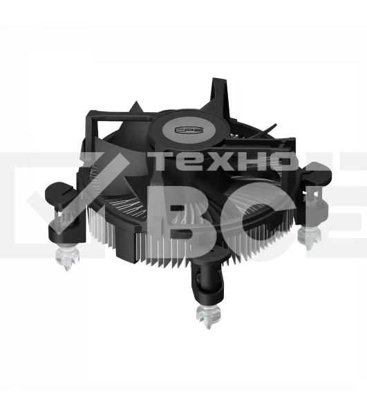 Кулер для процессора PCCooler R94-V2 (65W, 4-pin PWM, 56mm, Al/Cu, -mm, 1x94mm, 34.44CFM, 27.3dBA, 2400RPM, S: 1700/1851, silver, black)