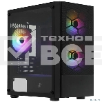 Компьютерный корпус 1STPLAYER FIREBASE X4-M Black / mATX, TG / 1x120mm & 2x140mm LED fans inc. / X4-M-BK-2F1P-1F1, фото6