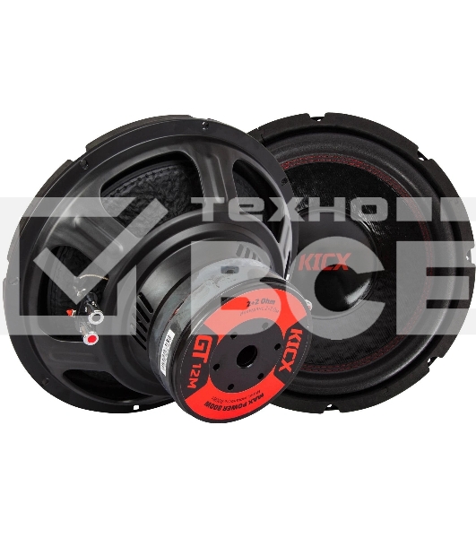Сабвуфер автомобильный Kicx GT-12M 500Вт пассивный (30см/12')