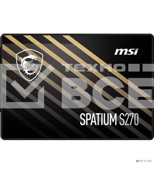 Накопитель SSD MSI SPATIUM S270, 960Gb, 2.5