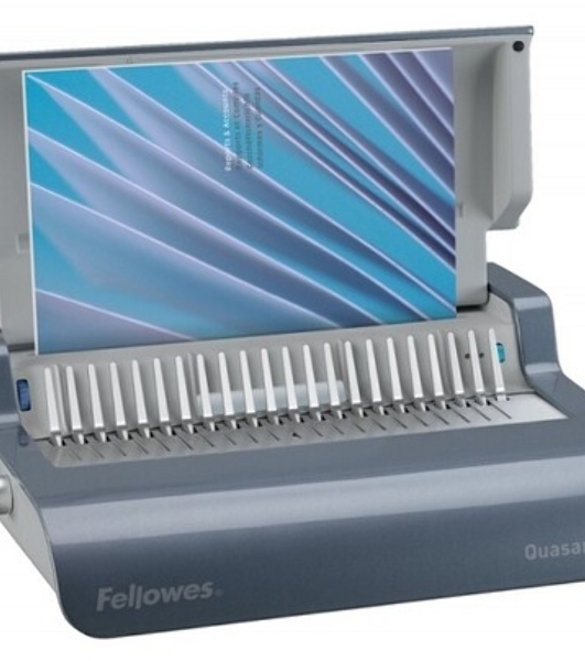 Переплетчик Fellowes QUASAR+ на пластиковую пружину, сшивает до 500 лст., перфорирует 22 лст., шт