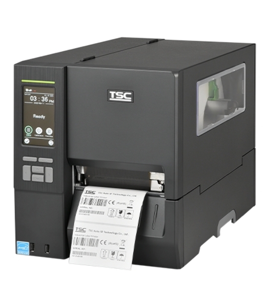 Принтер этикеток термотрансферный TSC MH241T 203 dpi, 356 мм/сек, USB, RS-232, Ethernet, USB Host, черный
