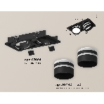 Комплект встраиваемого светильника Ambrella light XC7664082 SBK/FR черный песок/белый матовый MR16 GU5.3 (C7664, N7142), фото 1