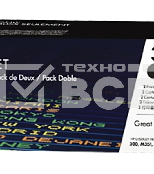 Картридж лазерный HP CE410XD черный двойная упаковка для CLJ Pro 300 Color M351/Pro 400 Color M451/Pro 300 Color MFP M375/Pro 400 Color MFP M475 2 х 4000 стр.