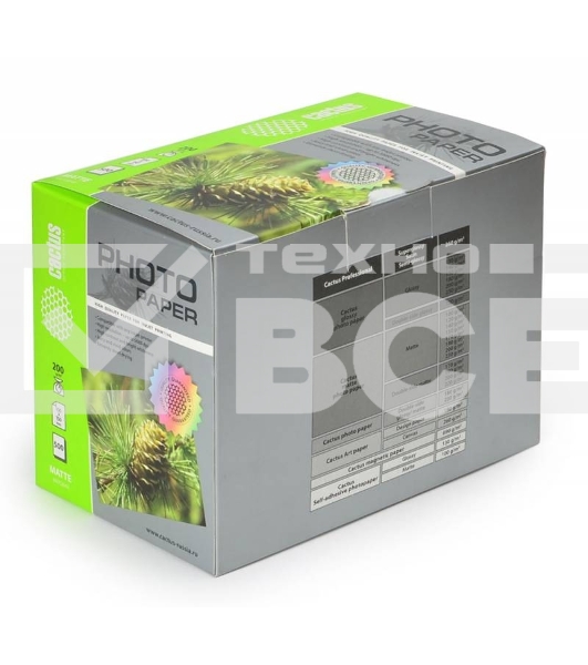 Фотобумага Cactus CS-MA6200500 A6/200г/м2/500л. для струйной печати
