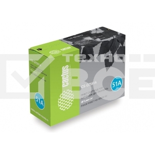 Картридж лазерный Cactus CS-Q7551A черный (6500 стр.) для HP Laser Jet P3005/ M3027 mfp/ M3035 mfp.