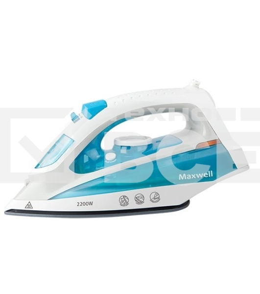 Утюг Maxwell MW-3055B белый/голубой 2200W