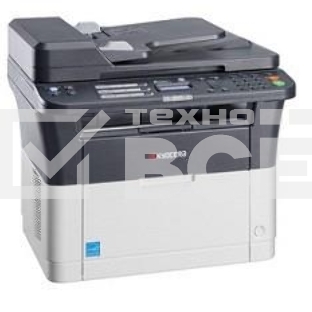 МФУ лазерный Kyocera Ecosys FS-1025MFP (1102M63RU0/1102M63RUV/1102M63RU2/1102M63NX2/1102M63DZ2), A4, ч/б, печ. до 25 стр/мин., скан. до 18 стр/мин. (ч/б) 6 стр/мин. (цвет), 600 x 1800 dpi (печать) 600x600dpi (скан), USB, RJ-45