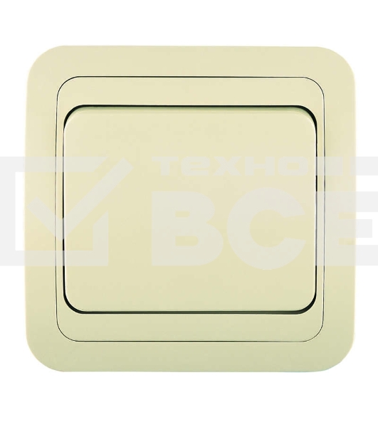 Выключатель 1-кл. СП Mimoza 10А IP20 крем./крем. Makel 25001