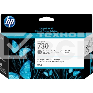 Картридж струйный HP 730 черный фото для HP DesignJet T1700, 130 мл