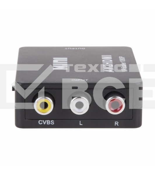 Конвертер 3 RCA на HDMI, пластик, черный  Rexant