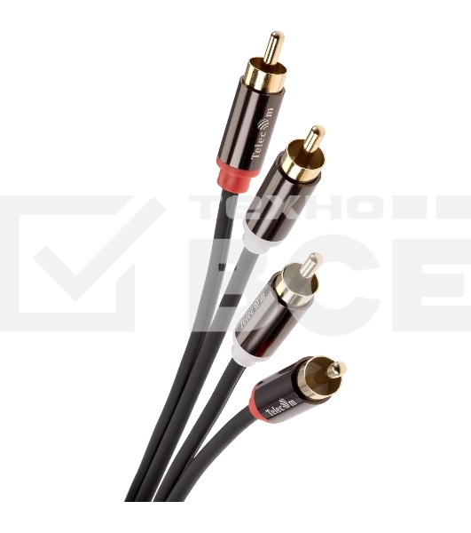 Кабель соединит 2xRCA (M) - 2xRCA (M),1.5m, TelecomPRO <TAV7158M-1.5M>
