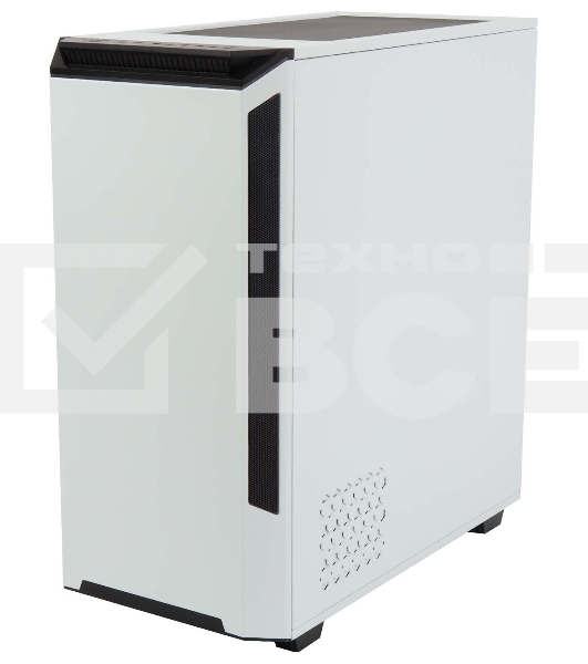 Компьютерный корпус Hiper PW81 белый без БП ATX 3x120мм 2xUSB2.0 2xUSB3.0 audio bott PSU