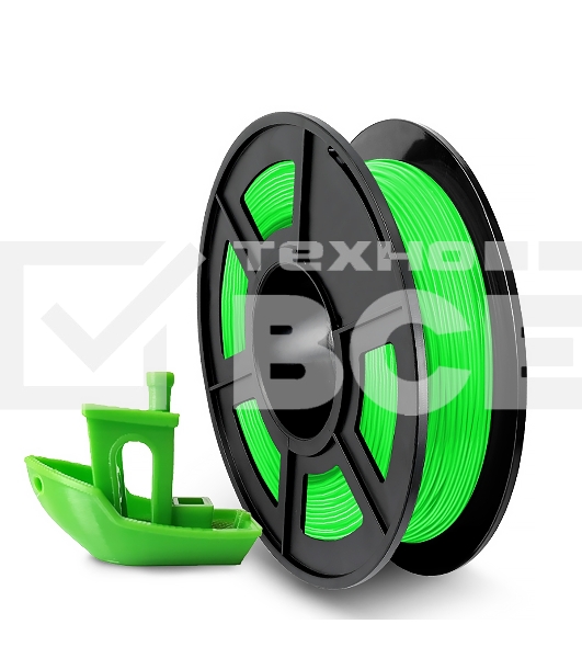Филамент NVPRINT TPU Green для 3D печати диаметр 1.75мм  длина 165 метров  масса 0,5 кг