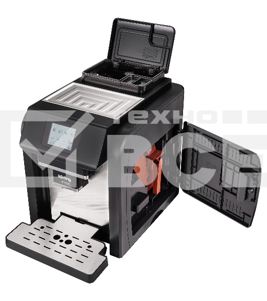 Кофемашина автоматическая Korting KACM 2009 PRESTO чёрный, зерновой/молотый, 2 л, 1400 Вт, 19 бар